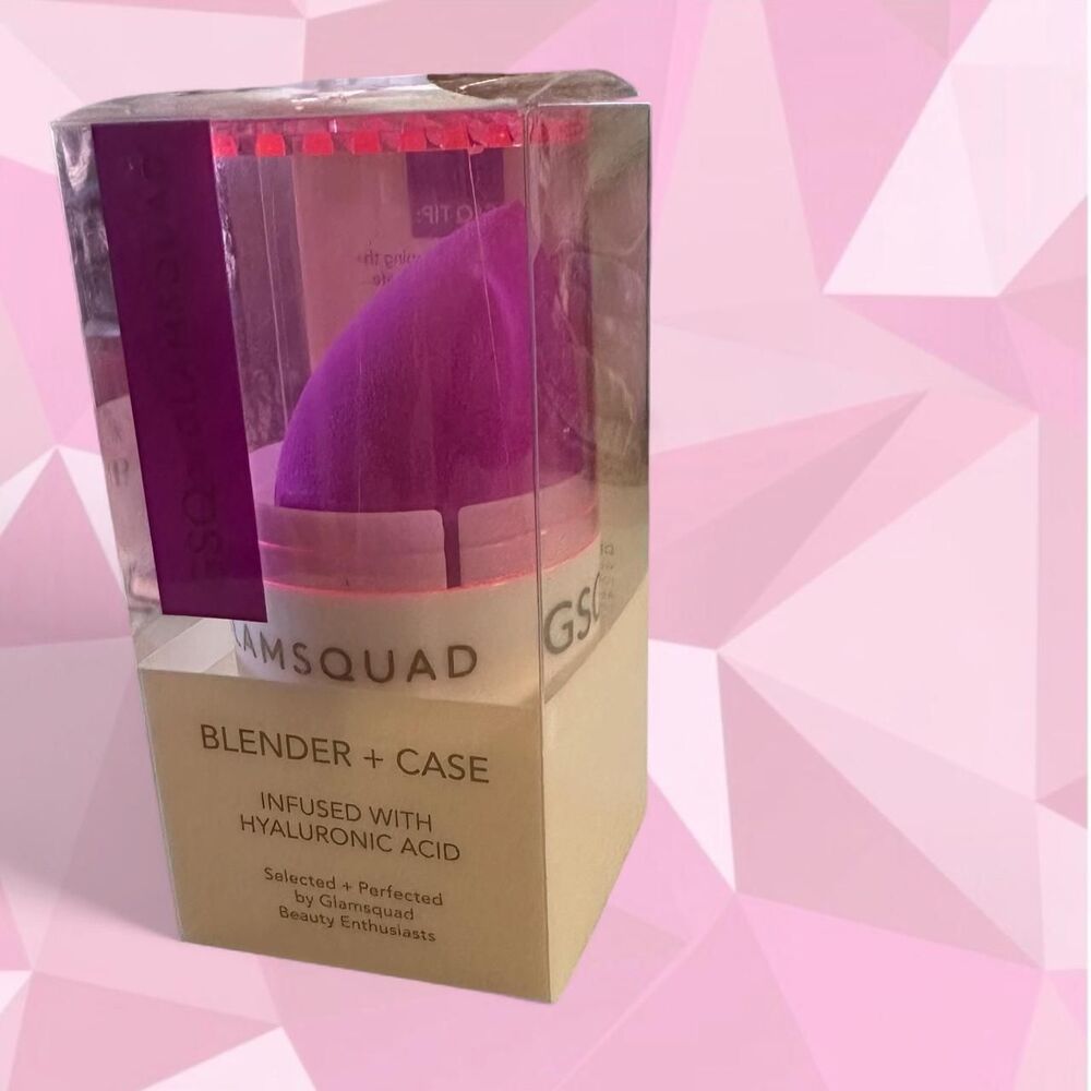 Glamsquad Pink and Purple Hyaluronic Acid Beauty Blender